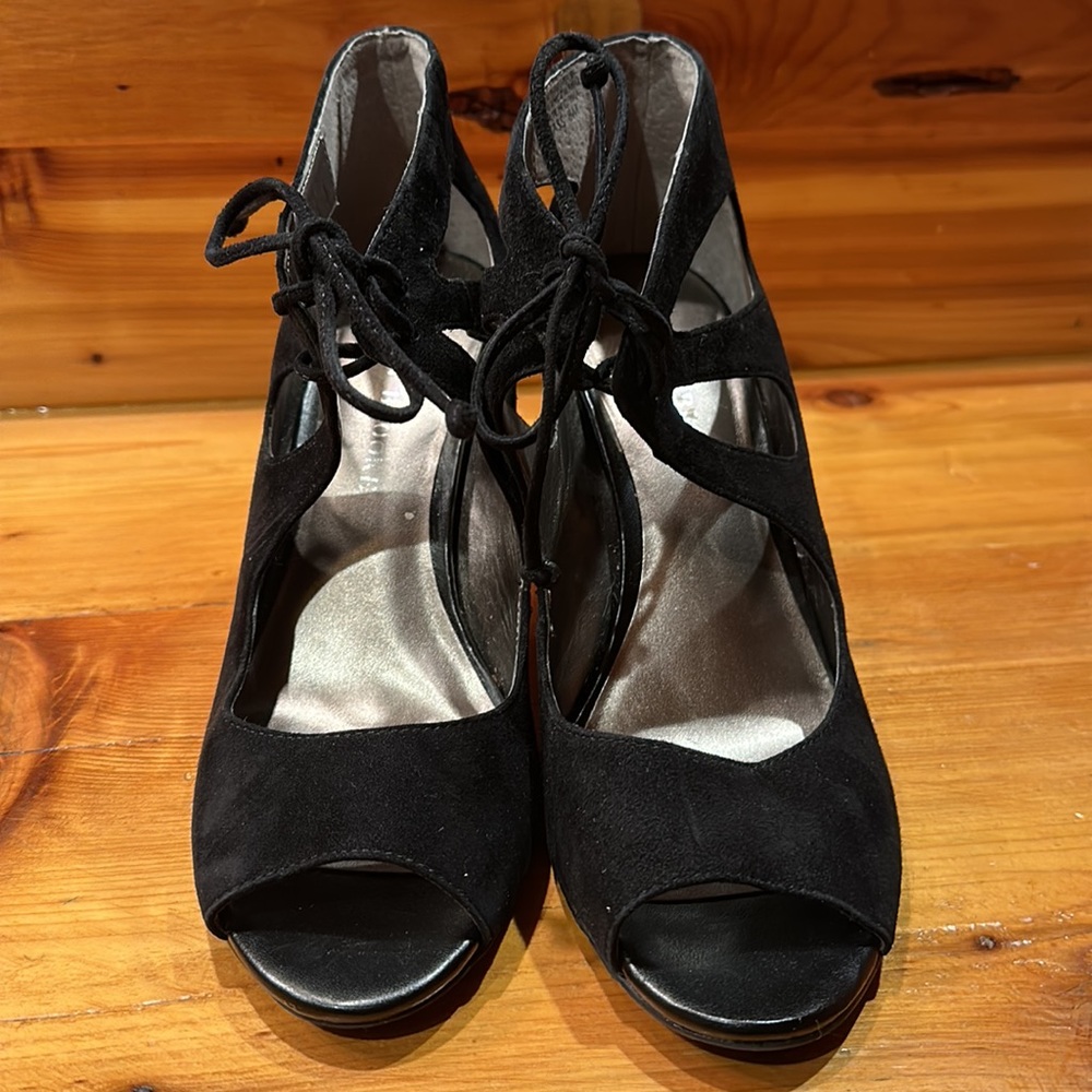 Audrey Brooke “Casa” Suede Sandals